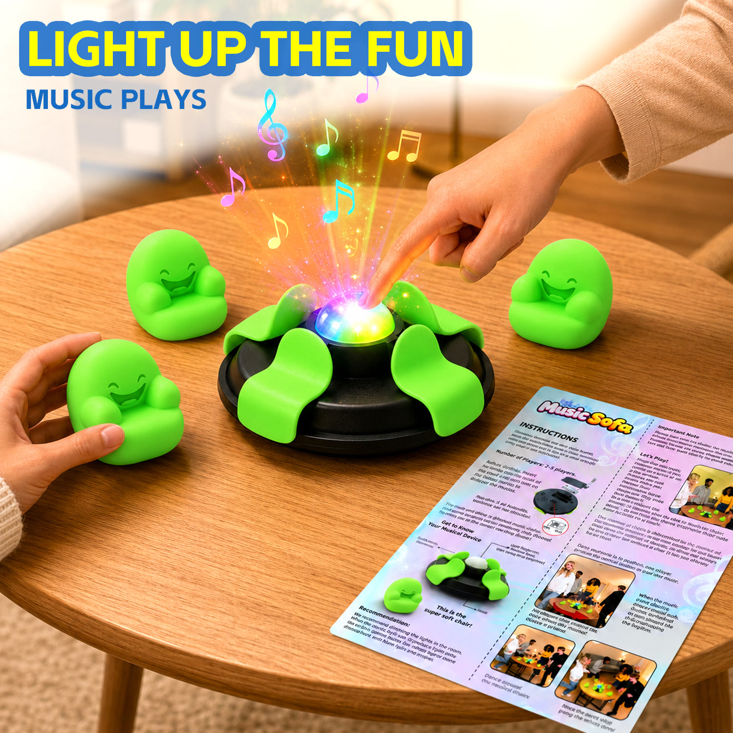 Music Sofa Chair Dance Game Classic Grab Game Party Entertainment - image 2
