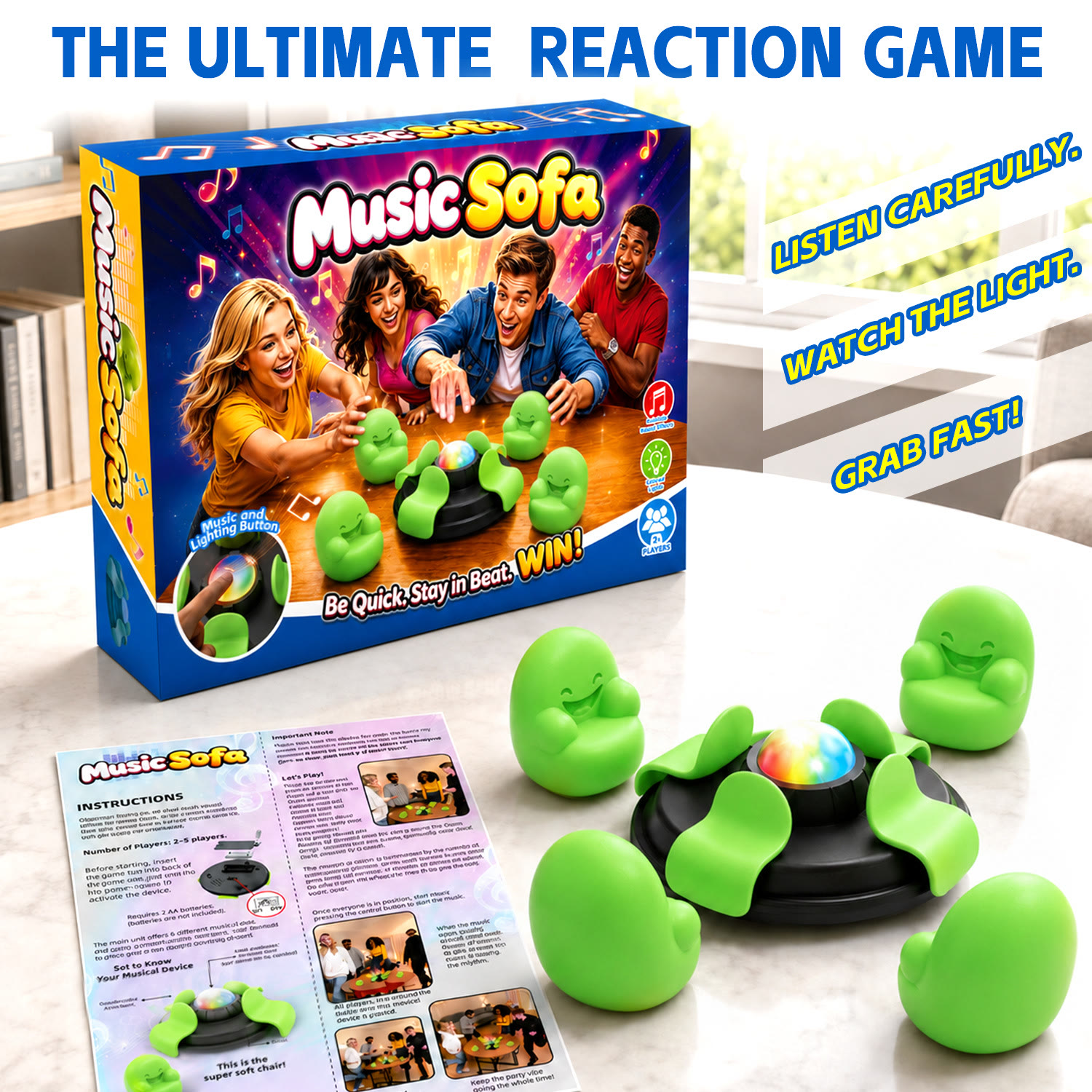 Music Sofa Chair Dance Game Classic Grab Game Party Entertainment - image 1