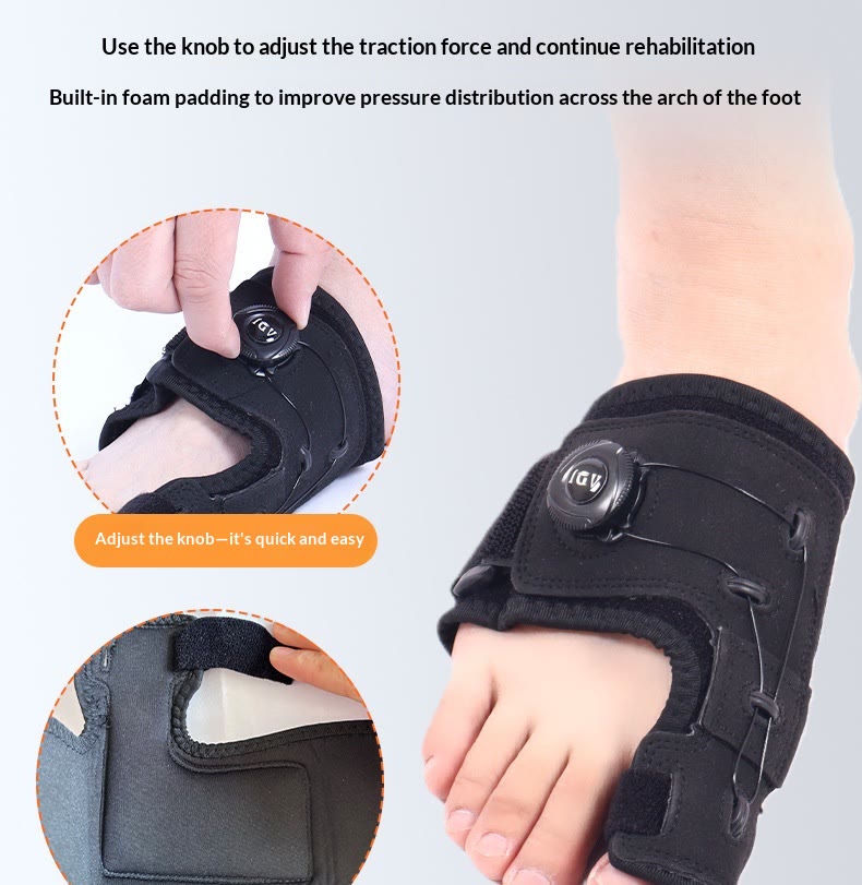 Adjustable Dial Knob Bunion Corrector, Big Toe Straightener & Toe Separator - image 6