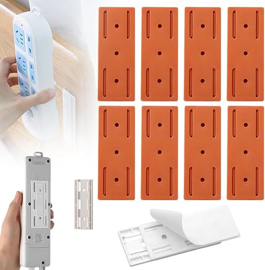 Adhesive Socket Holder – Punch-Free Wall Mount with Cable Organizer Clips - Pink - 🔥🔥30PCS(Save $20) - image 13