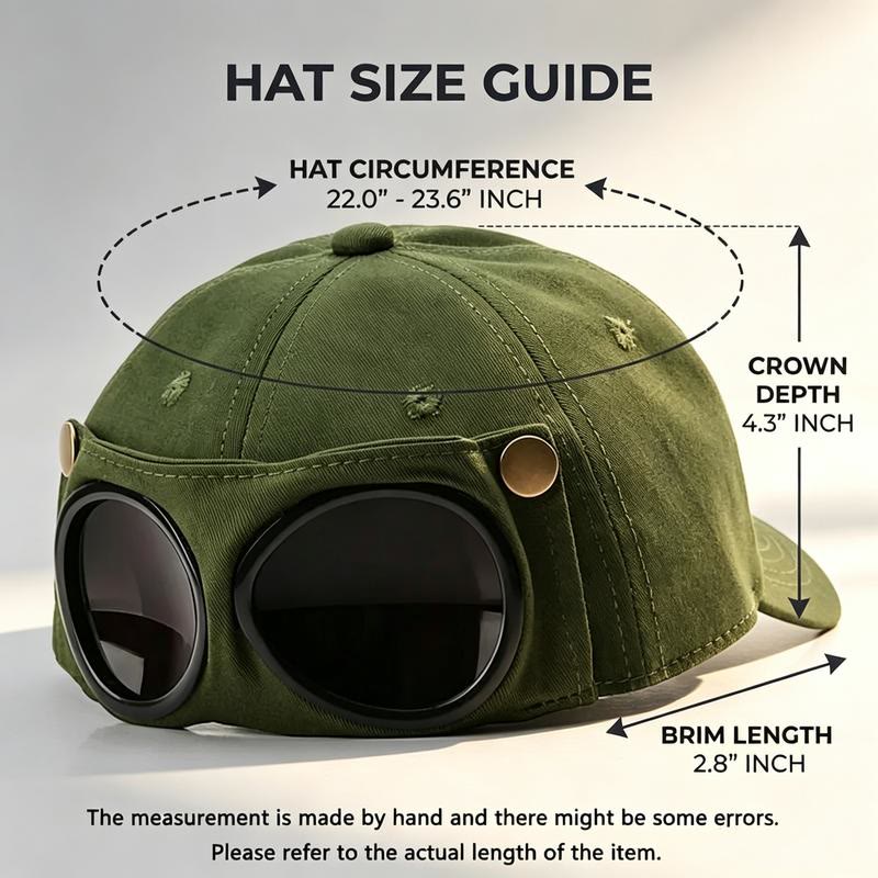 Men's Korean-Style Pilot Baseball Cap-Curved Visor, Casual Style, Accessories Adults backtoschool - image 2