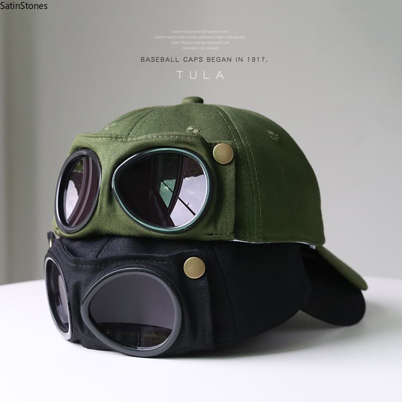 Men's Korean-Style Pilot Baseball Cap-Curved Visor, Casual Style, Accessories Adults backtoschool - image 1