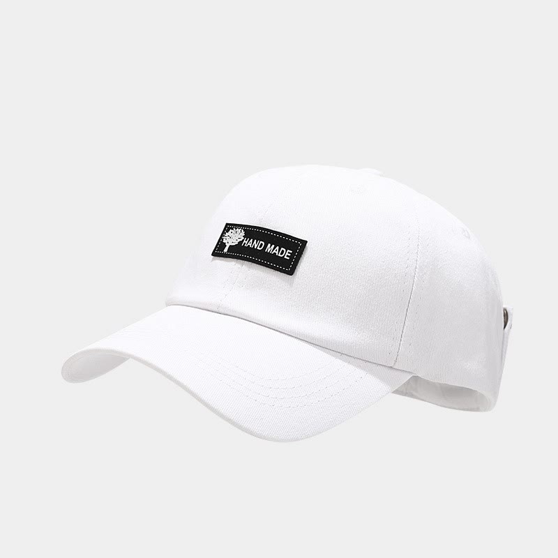 Men's Korean-Style Pilot Baseball Cap-Curved Visor, Casual Style, Accessories Adults backtoschool - White - image 11