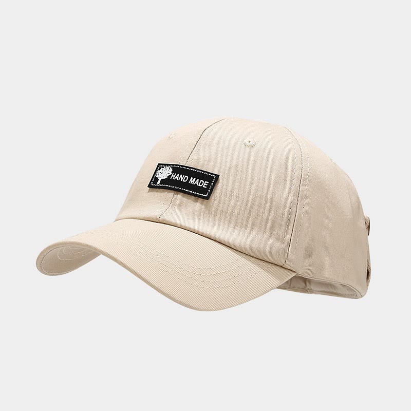 Men's Korean-Style Pilot Baseball Cap-Curved Visor, Casual Style, Accessories Adults backtoschool - Beige - image 12