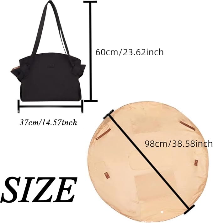  Large Capacity Travel Shoulder Bag, Foldable Expandable Waterproof Crossbody Messenger Bag - image 11