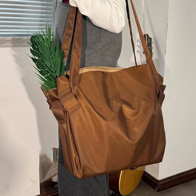  Large Capacity Travel Shoulder Bag, Foldable Expandable Waterproof Crossbody Messenger Bag - image 2