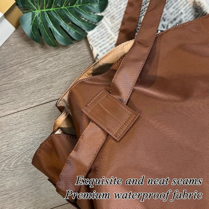  Large Capacity Travel Shoulder Bag, Foldable Expandable Waterproof Crossbody Messenger Bag - image 3