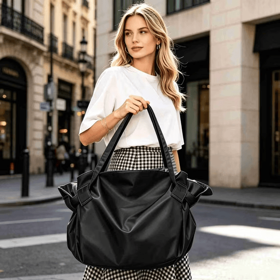  Large Capacity Travel Shoulder Bag, Foldable Expandable Waterproof Crossbody Messenger Bag - image 12