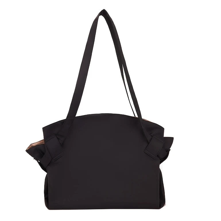  Large Capacity Travel Shoulder Bag, Foldable Expandable Waterproof Crossbody Messenger Bag - Black - image 15