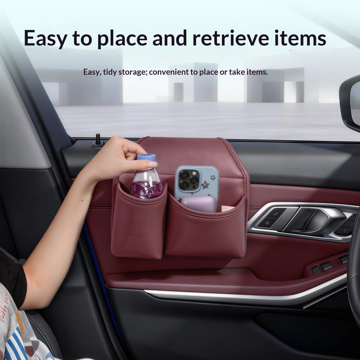 Car Door Storage Organizer – Multi-Pocket Holder for Phone, Cups & Essentials - image 4