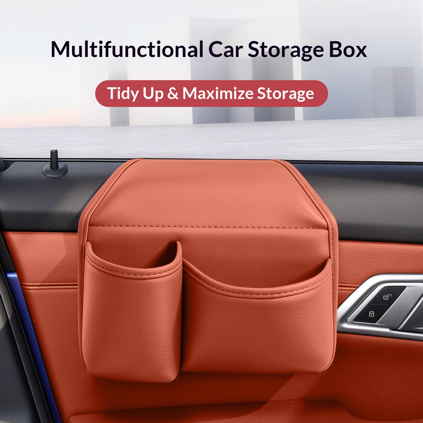 Car Door Storage Organizer – Multi-Pocket Holder for Phone, Cups & Essentials - image 3