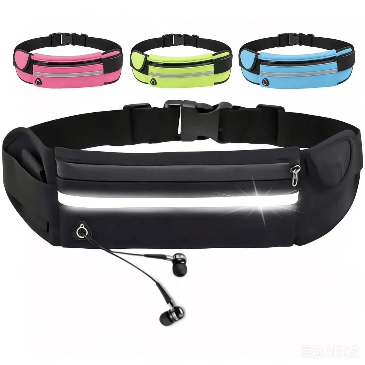 Unisex Sport Running Jogging Waist Belt - Waterproof, Adjustable Strap - image 2