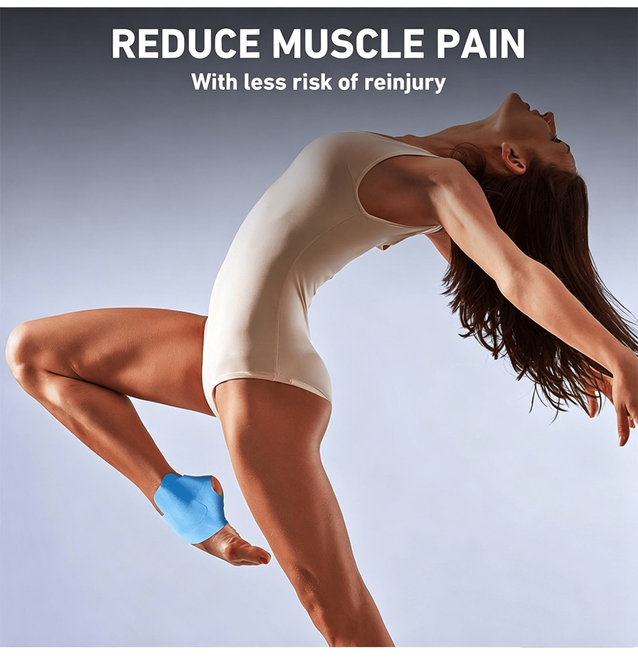 Pre‑Cut Ankle Kinesiology Tape, Integrated Ankle Support Muscle Tape - image 7