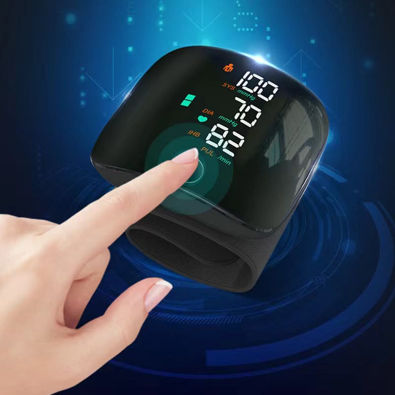 Rechargeable Wrist Blood Pressure Monitor Wristwatch–  Unisex Sports Wristband with Voice Broadcast & Memory - image 1