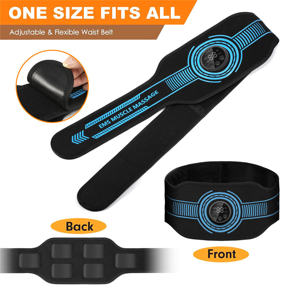 EMS Abdominal Toning Belt, Electric Muscle Stimulator for Abs Waist Arm Thigh Workout - image 3