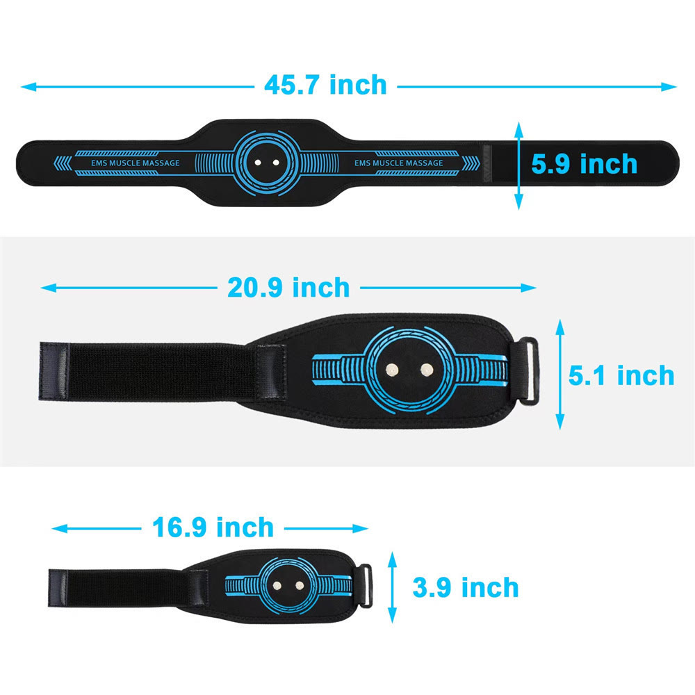 EMS Abdominal Toning Belt, Electric Muscle Stimulator for Abs Waist Arm Thigh Workout - image 12