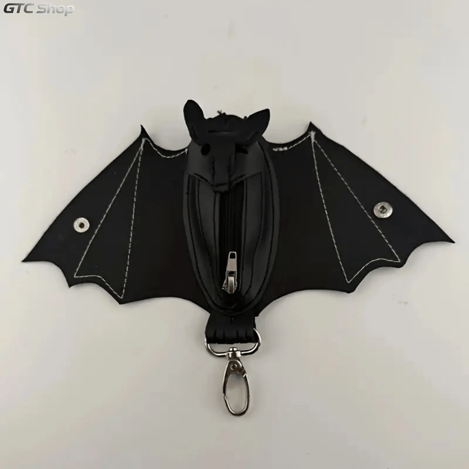 Leather Bat Coin Purse,Handmade Folding Bat Wallet，used for belt rings, backpacks or handbags - image 7