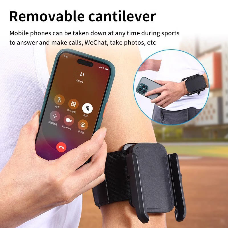 2PCS Adjustable Phone Wrist Armband Holder– 360° Rotatable, Quick-Release Sports Holder for Running & Gym - image 7