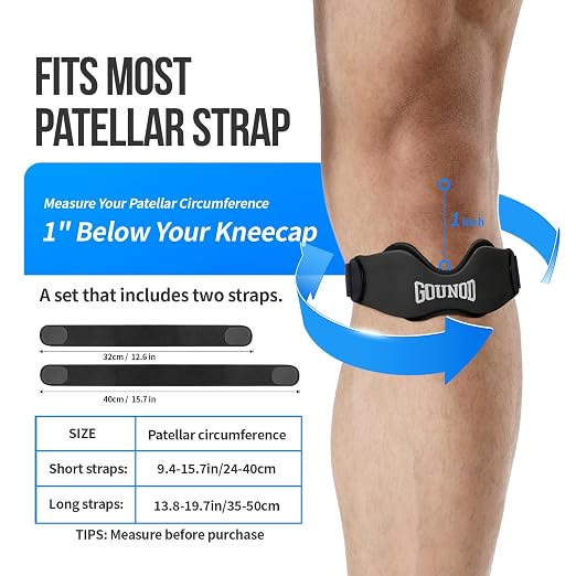  Patellar Tendon Support Strap 2 Pack, Knee Strap for Knee Pain Relief - image 5