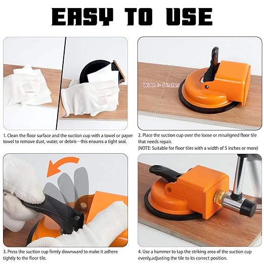 Floor Gap Fixing Tool - Enhanced Suction Cup & Sticky Pads for Laminate, Vinyl, Wood Floor Repairs - image 5