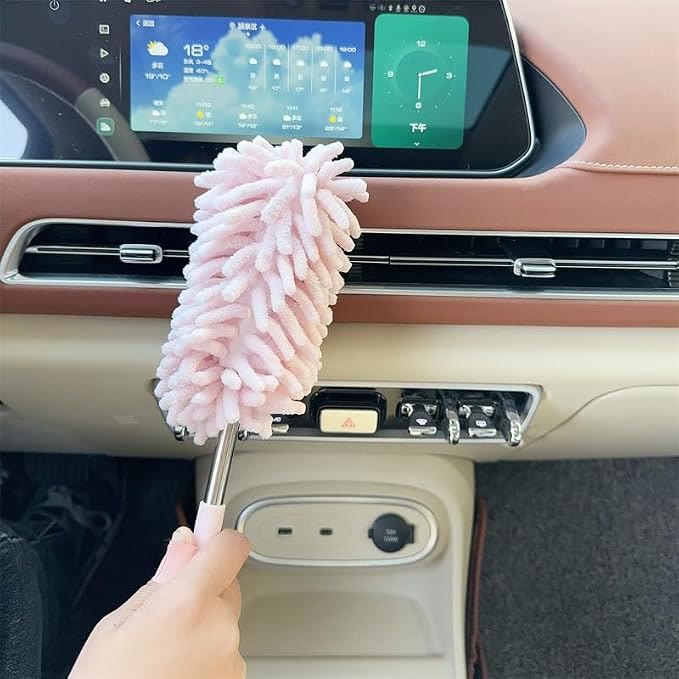Mini Car Duster Brush, Extendable Microfiber Dusting Tool - image 3