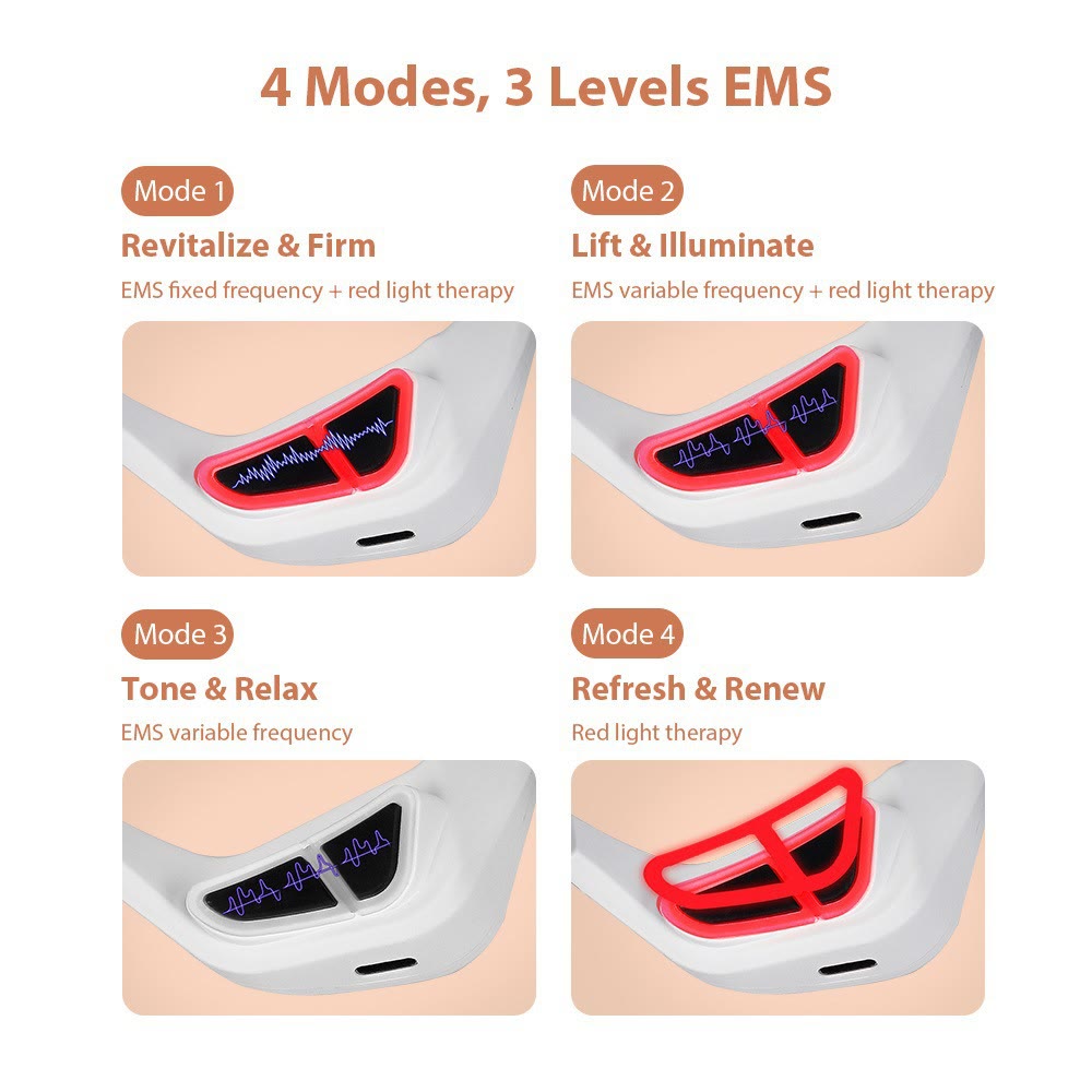 Under-Eye Red Light Therapy Device EMS Eye Massager - image 5