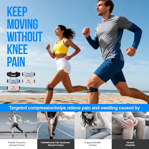  Patellar Tendon Support Strap 2 Pack, Knee Strap for Knee Pain Relief - image 6