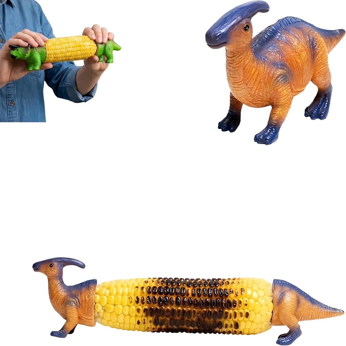 Dinosaur Corn Cob Holders – Cute BBQ Corn Forks for Family Grill Parties - F - image 10