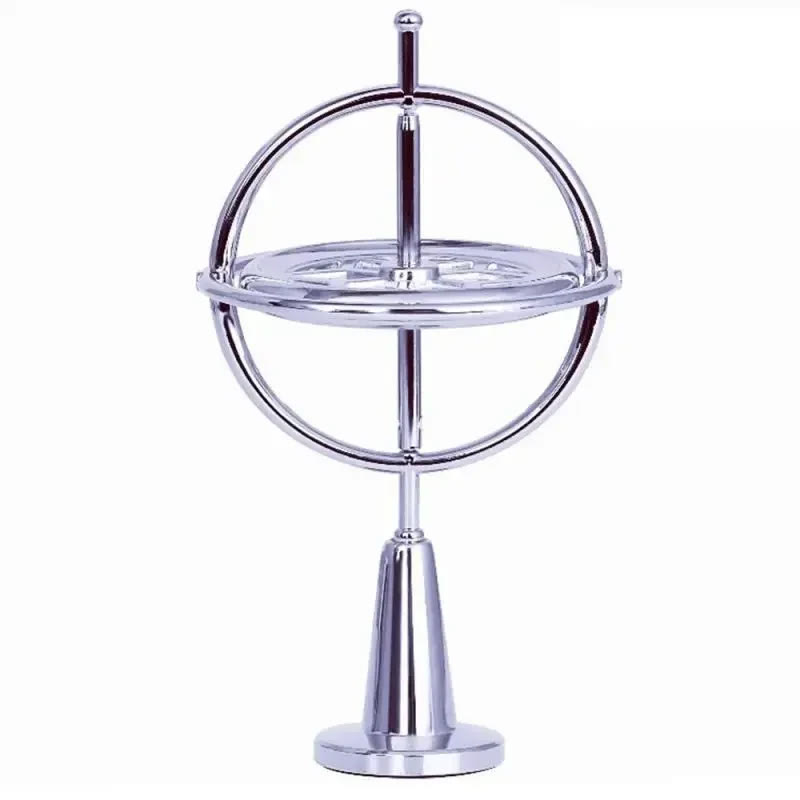 Mysterious Fingertip Physics Metal Gyroscope - Silver - One size - image 9