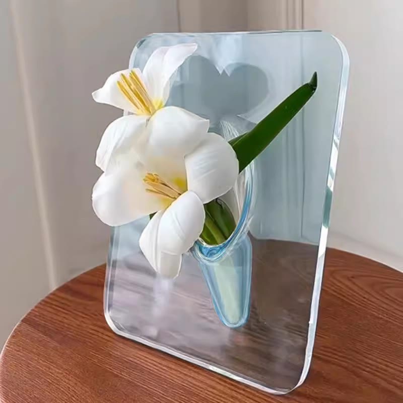 Photo Frame Vase for Fresh & Dried Flowers, Elegant Home Decor Gift - Blue - 🔥🔥BUY 3(Save $25) - image 11