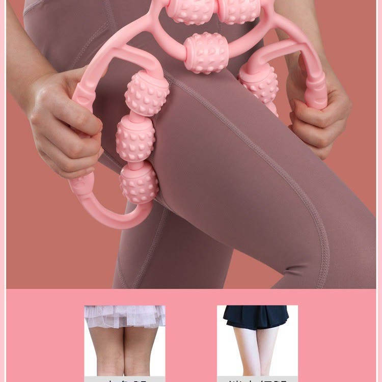 Multifunctional 9-Wheel Leg Massager, Relax Calf Muscle Dredge Meridian for Workout Yoga - image 4