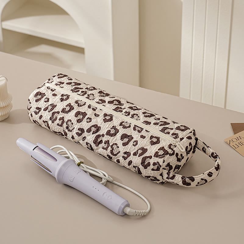 Quilted Multi‑Purpose Storage Bag, Portable Zipper Cosmetic Makeup Pouch with Handle - C - image 9
