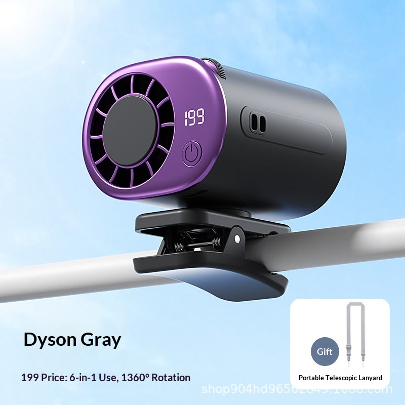 2026 Semiconductor Cooling Car Clip On Fan - 360° Rotation, 199 Speeds Adjustable - Grey - 🔥BUY 2($34.99Each) - image 13
