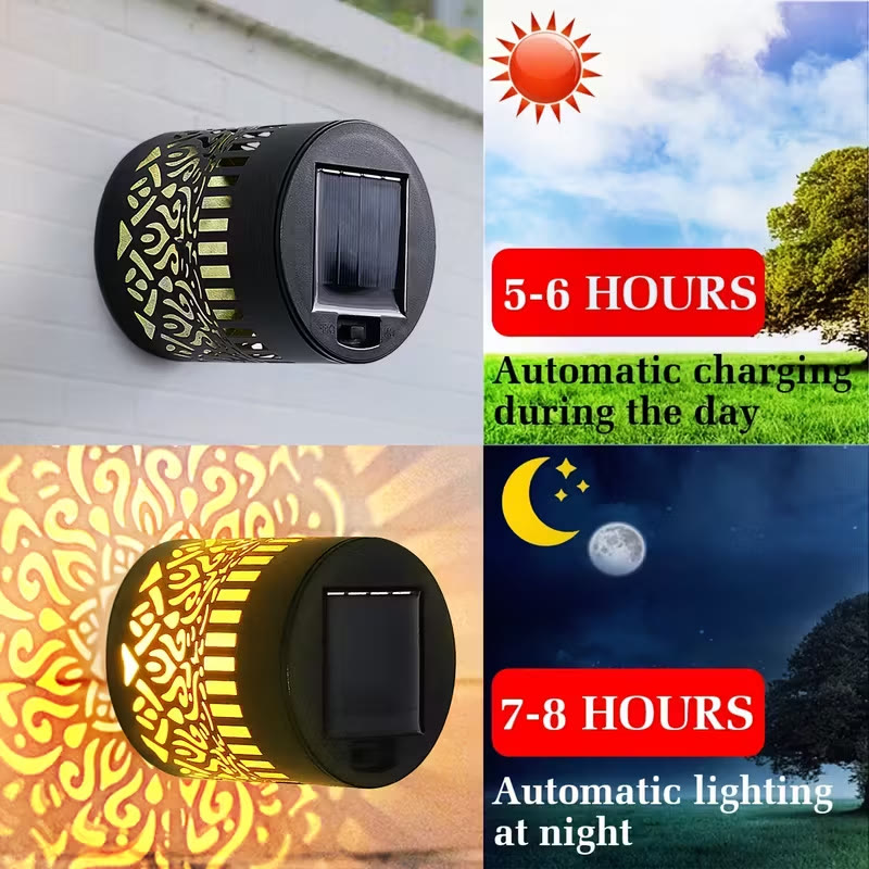 Solar Waterproof Outdoor Lights for Garden Stairs Deck Railing - image 5