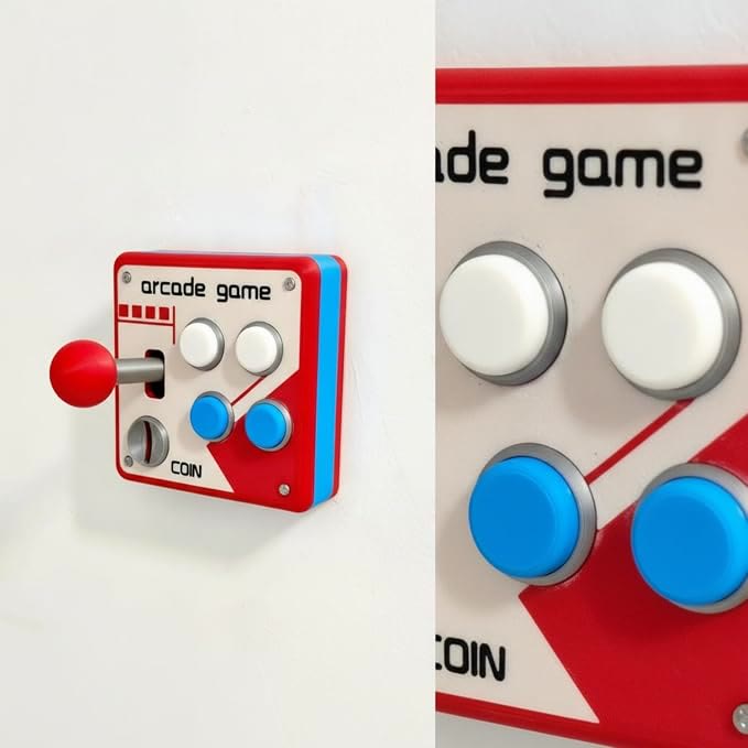 Retro Arcade Switch Panel, Classic Joystick Button Wall Plate - image 7