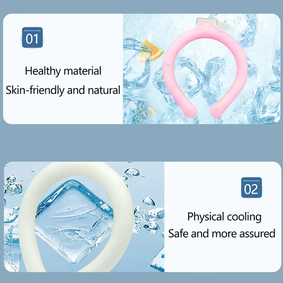 🔥Summer Neck Cooling Tube Portable Ice Ring Neck Cooler