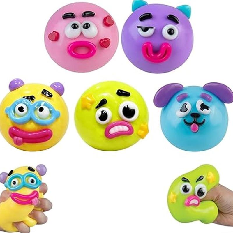  Dog Face Swap Squishy Soft Moldable Multisensory Stress Relief for Anxiety (5PCS) - 5PCS - image 1