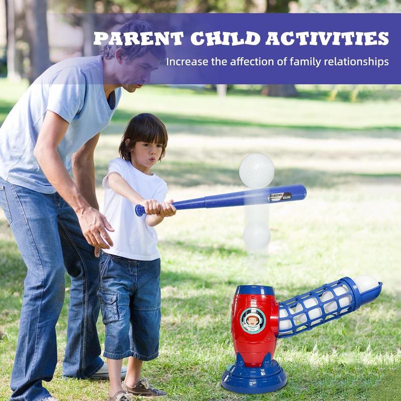 Kids Electronic Baseball Pitching Machine - Auth Pitching Machine with 5 Plastic Baseballs Included - image 3