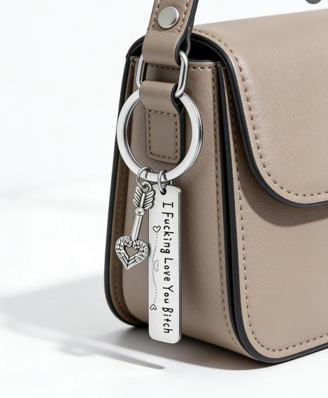 Best Friend Keychain for Women, Stainless Steel Key Chain Engrave - image 5