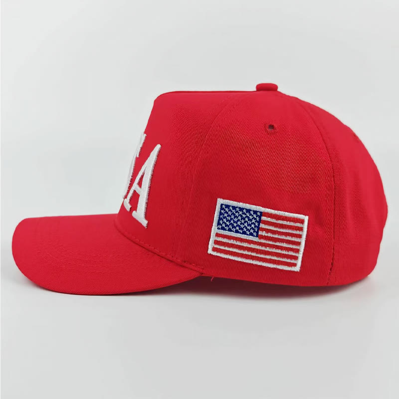 Unisex Independence Day Embroidered Usa Flag Baseball Cap - image 7
