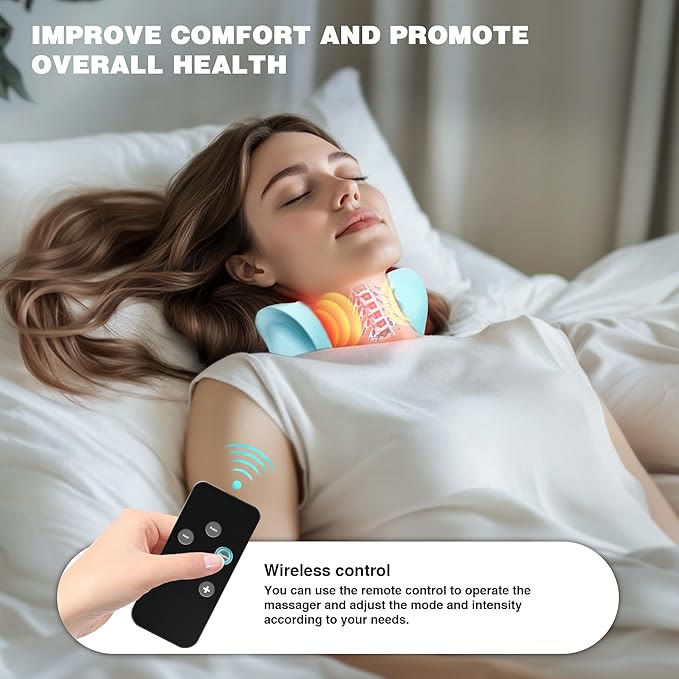 Neck Massager 2026 New Upgrade 3 in 1 Portable Massager with Heat &Comfortable Stretching - image 5