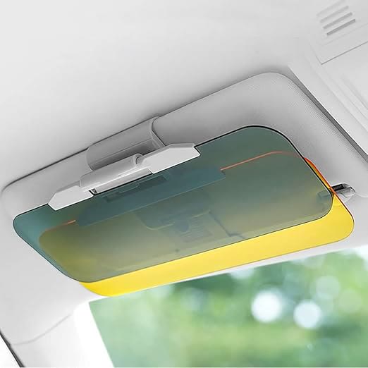 Car Sun Visor, Car 2 in 1 Day and Night Anti-Glare Mirror - image 5