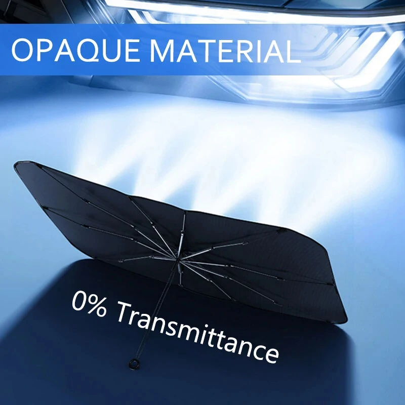 Car Windshield Sun Shade Umbrella, Nano Ice-Crystal Coating, Heat Protection