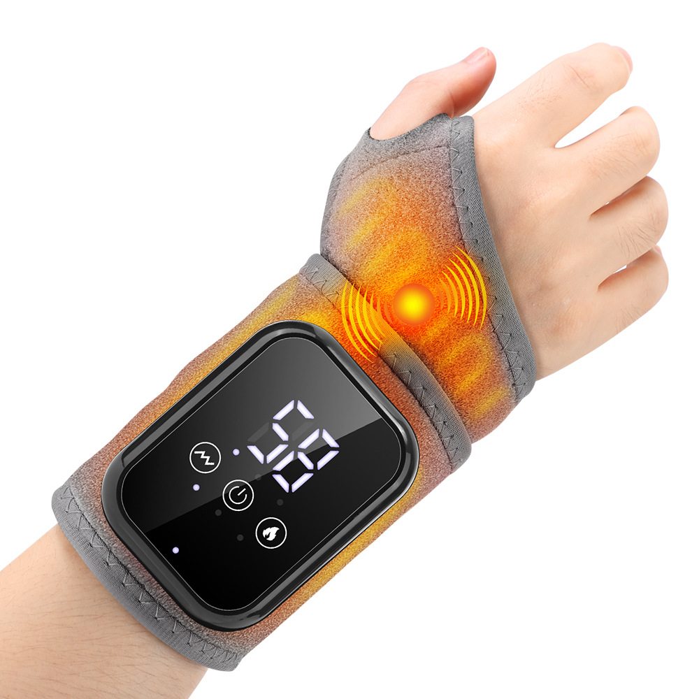 Hand relief device, alleviates carpal tunnel syndrome, arthritis, and wrist pain — rechargeable and portable - Grey - BUY 1 - image 1