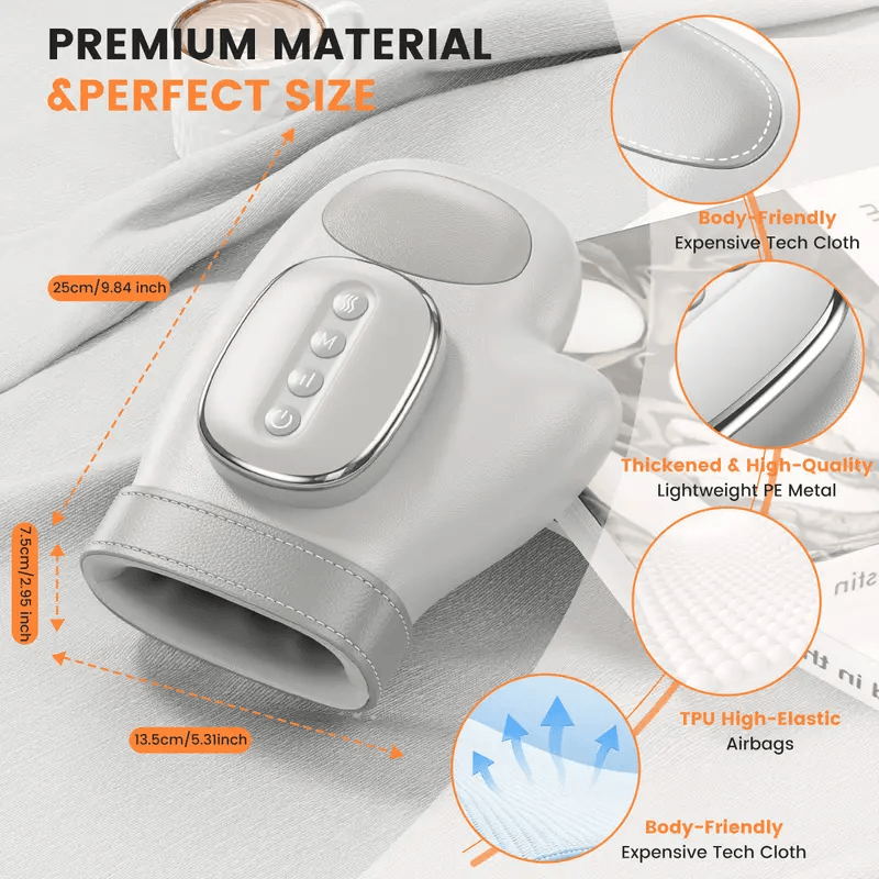 Smart Hand Massager with Heat & Air Compression for Fingers & Wrist - image 10