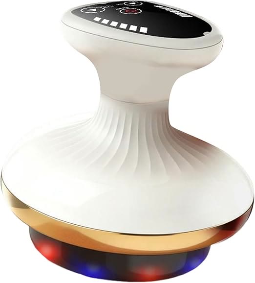 Electric Gua Sha Massager, Cupping & Meridian Scraping Device - Golden - image 6