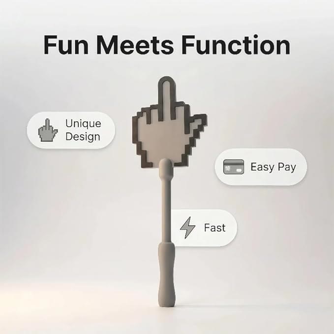 Art Vertical Middle Finger Contactless Payment Stick, 3D Printed Tap to Pay Wand - image 4