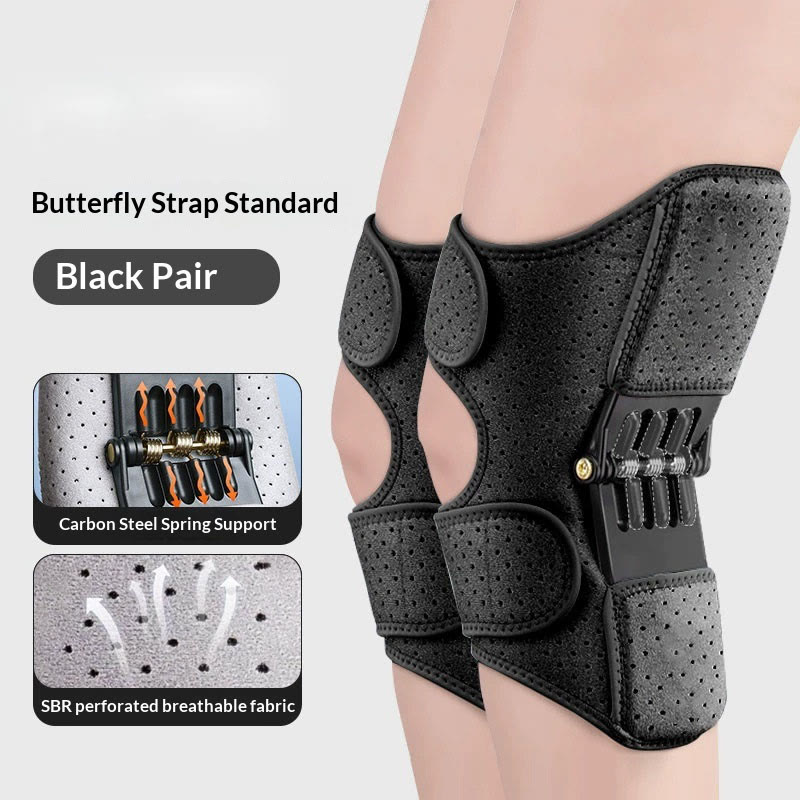Knee Booster,KneeBooster Brace Joint Support Spring Stabilizer（2pcs) - Black - A pair - image 9