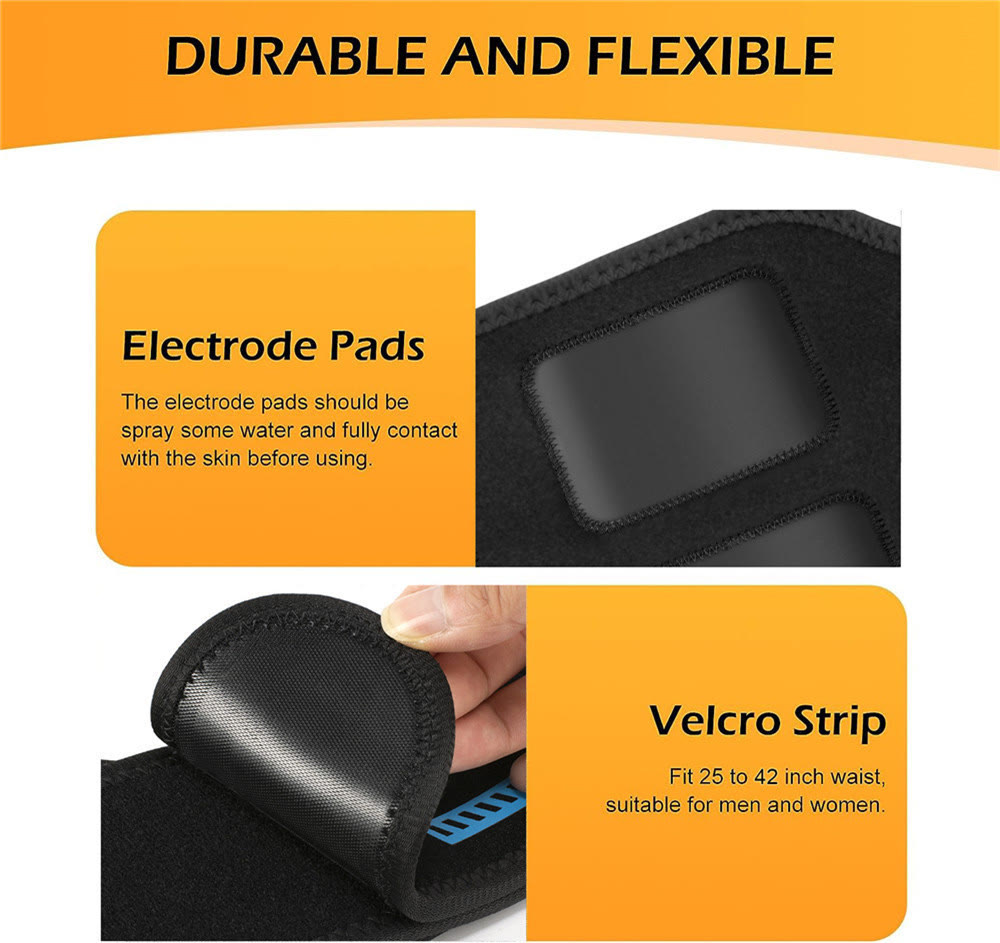 EMS Abdominal Toning Belt, Electric Muscle Stimulator for Abs Waist Arm Thigh Workout - image 9