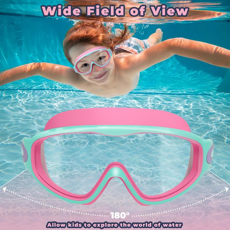 2 Pack Kids Swim Goggles For 3-15 Uv Protection Anti-fog High Definition Waterproof  - image 4